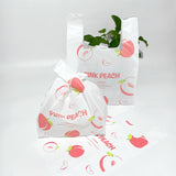 10Pcs Peach Pizza Lauch Bag Vegetable Shopping Pouch Fruit Packing Bag