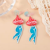 10Pcs Sexy Mushroom Charms for Necklace Diy Making