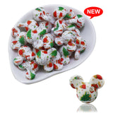 10Pcs Pink Leopard Print Mouse Silicone Beads Focal Cat Pen For Jewelry Making