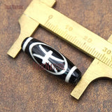 10Pcs Pisces Oval Shaped Beads Dzi Agates Loose Beads