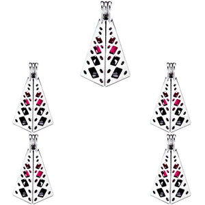 10Pcs Pearl Cage Locket Aromatherapy Pendant Necklace DIY Jewelry Making