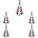 10Pcs Pearl Cage Locket Aromatherapy Pendant Necklace DIY Jewelry Making