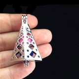 10Pcs Pearl Cage Locket Aromatherapy Pendant Necklace DIY Jewelry Making