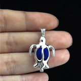 10Pcs Turtle Pearl Cage Locket Aromatherapy Diffuser Necklace DIY Jewelry Bulk