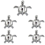 10Pcs Turtle Pearl Cage Locket Aromatherapy Diffuser Necklace DIY Jewelry Bulk