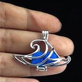 10Pcs Witch Cap Pearl Cage Aromatherapy Oil Diffuser Pendant