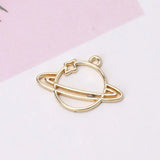 10Pcs Planet UV Blank Frame Pendant Open Bezel Setting Resin Earring Jewelry