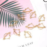 10Pcs Planet UV Blank Frame Pendant Open Bezel Setting Resin Earring Jewelry
