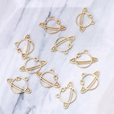 10Pcs Planet UV Blank Frame Pendant Open Bezel Setting Resin Earring Jewelry