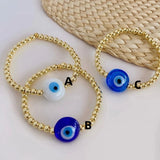 10Pcs Big Eye Bracelet Jewelry for Women Men High Plated Beads Pulseras