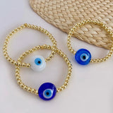 10Pcs Big Eye Bracelet Jewelry for Women Men High Plated Beads Pulseras