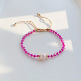10Pcs Crystal Beaded Bracelet Women Jewellery Pearl Bracelets