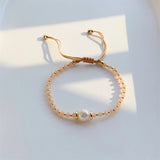 10Pcs Crystal Beaded Bracelet Women Jewellery Pearl Bracelets