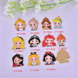 10Pcs Princess Cartoon Girl Enamel Charms Oil Drop Alloy Pendants