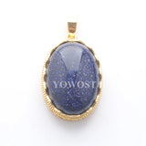 10Pcs Mixed Dangle Pendants Natural Raw Gem Stone Beads Pendant IBN401