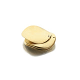 10Pcs Raw Brass Curved Round Pendant Circle Charms for DIY Jewelry Making