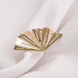 10Pcs Brass Folding Fan Pendant Earring Charms for DIY Jewelry Making