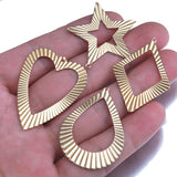 10Pcs Brass Folding Pendant Charms For Diy Jewelry Making