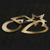 10Pcs Brass Folding Pendant Charms For Diy Jewelry Making