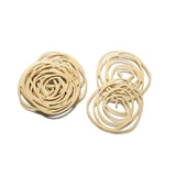 10Pcs Brass Rose Flower Drop Charms for Jewelry Making