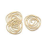 10Pcs Brass Rose Flower Drop Charms for Jewelry Making