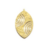 10Pcs Brass Leaf Charms Arch Pendant Jewelry Making DIY Earrings