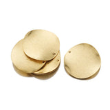 10Pcs Brass Textured Curved Round Disc Pendant Charms for Jewelry Making