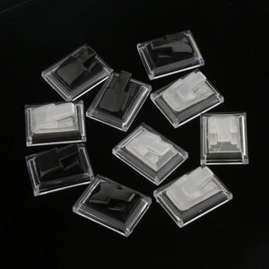 10Pcs Rectangle Acrylic Ring Display Stand Showcase Counter Display Rack
