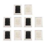 10Pcs Rectangle Acrylic Ring Display Stand Showcase Counter Display Rack