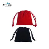 10Pcs Red Velvet Jewelry Pouch Drawstring Bag Storage Travel Gift