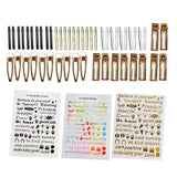 10Pcs Hair Pin Casting Mold Set Silicone Molds for Epoxy Resin DIY Barrettes