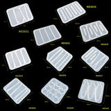 10Pcs Hair Pin Casting Mold Set Silicone Molds for Epoxy Resin DIY Barrettes
