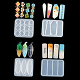 10Pcs Hair Pin Casting Mold Set Silicone Molds for Epoxy Resin DIY Barrettes