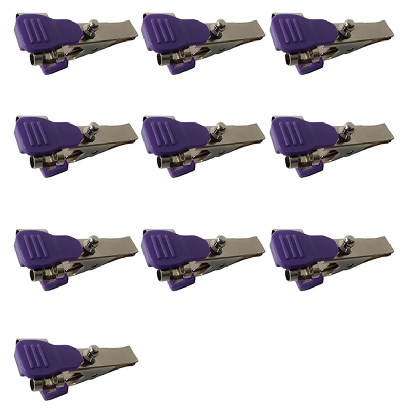 10Pcs Reusable ECG/EKG Clip Electrodes for Animals & Veterinary
