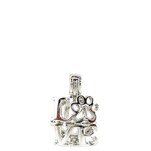 10Pcs Love Charm Pearl Cage Locket Aromatherapy Diffuser Pendant Necklace Keycha