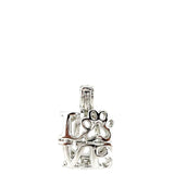 10Pcs Love Charm Pearl Cage Locket Aromatherapy Diffuser Pendant Necklace Keycha