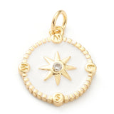 10Pcs Enamel Sun Stars Charms DIY Jewelry Making Copper Accessories