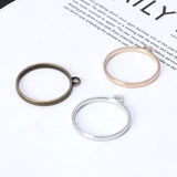 10Pcs Round Pendant Press Flower Resin Mold Blank Frame Bezel DIY Jewelry Making