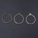 10Pcs Round Pendant Press Flower Resin Mold Blank Frame Bezel DIY Jewelry Making