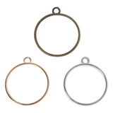 10Pcs Round Pendant Press Flower UV Resin Blank Frame Bezel Jewelry DIY