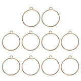 10Pcs Round Pendant Press Flower UV Resin Blank Frame Bezel Jewelry
