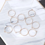 10Pcs Round Pendant Press Flower UV Resin Blank Frame Bezel Jewelry DIY