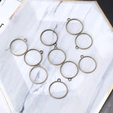 10Pcs Round Pendant Press Flower UV Resin Blank Frame Bezel Jewelry