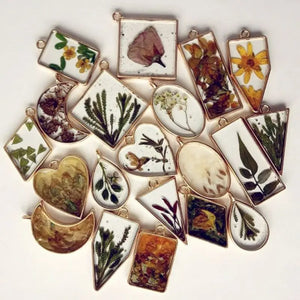 10Pcs Round Pendant Press Flower UV Resin Blank Frame Bezel Jewelry