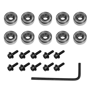 10Pcs Router Top Mounted Guide for Router Bit Replacement Kit