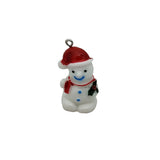 10Pcs 3D Resin Snowman Christmas Charms Bracelet Party Metal Craft Decoration