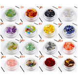 10Pcs/Set Aquamarine Tumbled Chips Stone DIY Jewelry Making