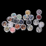 10Pcs/Set Aquamarine Tumbled Chips Stone DIY Jewelry Making