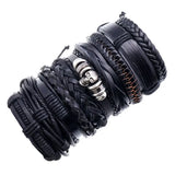 10Pc Set Woven Men Bracelets Women Leather Bracelets Men Bangle