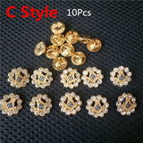 10Pcs/Set Masonic Santa Claus Rhinestone Brooches Party Jewelry Xmas